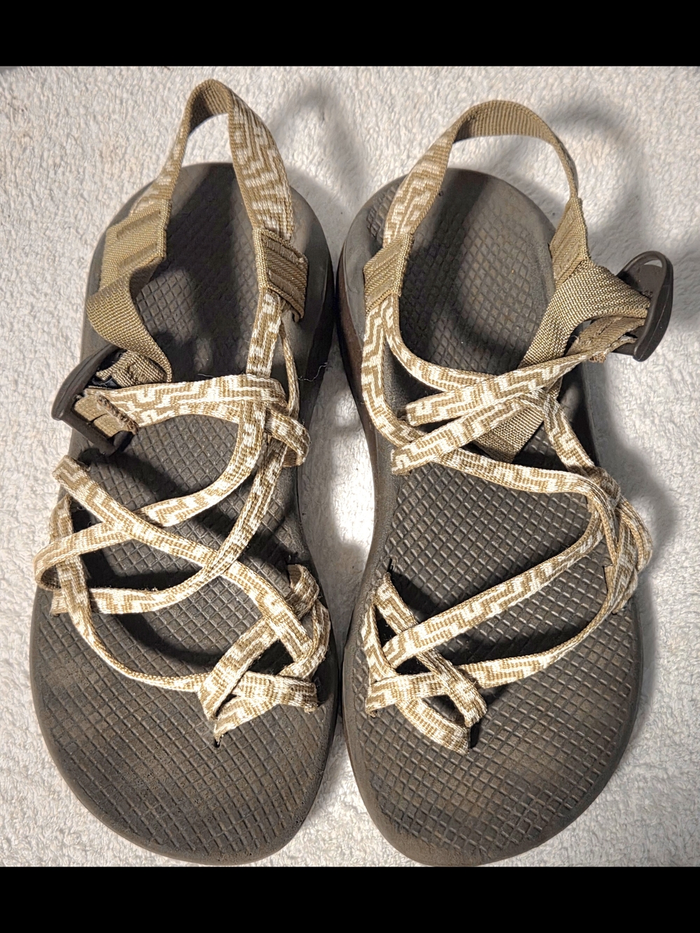Chaco Women's Strappy Sandals in Tan and Brown